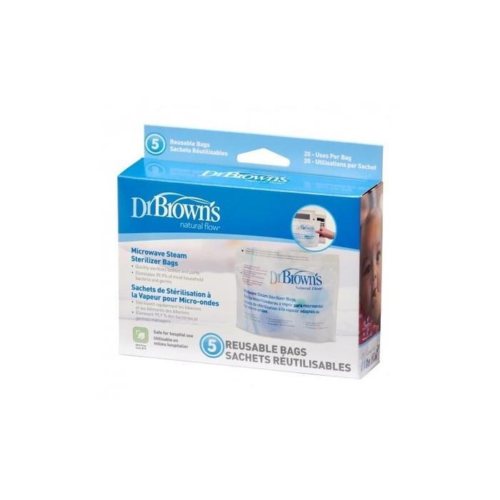 Ready DR.BROWN'S MICROWAVE STEAM STERILIZER BAG / SPECTRA MICROWAVE STEAM STERIL BAG ISI 5 - dr brow