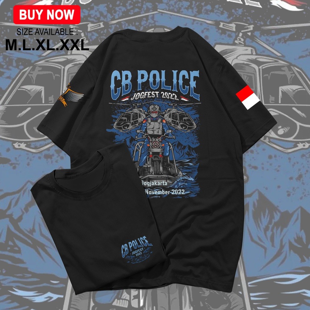 Kaos CB Police Jogja Fest - Kaos Jamda Jateng Terbaru 2023 - Kaos CB - Kaos Racing Honda - Kaos Acar