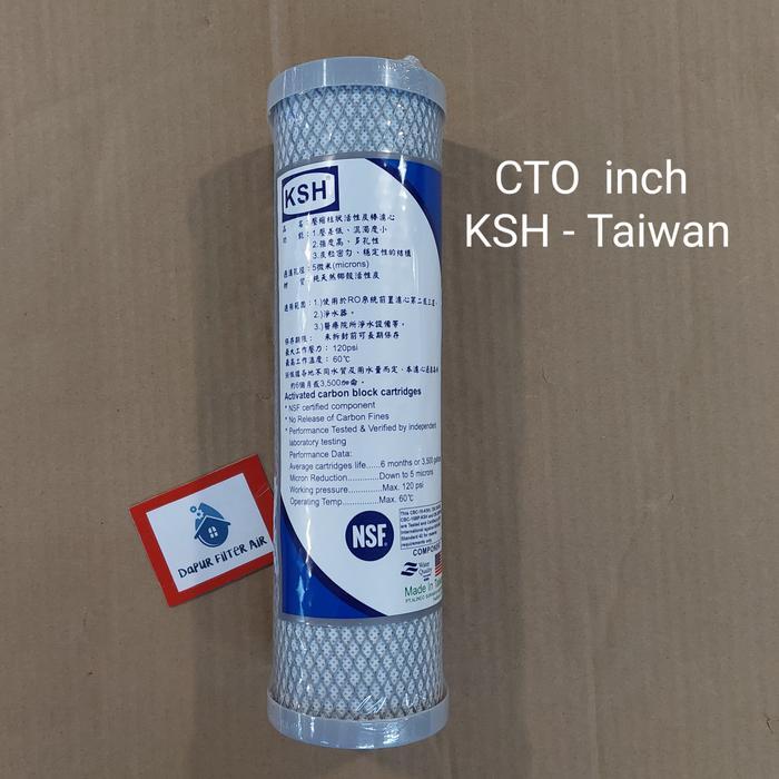 CTO KSH 10 inch / Carbon Block Taiwan - Filter Air RO