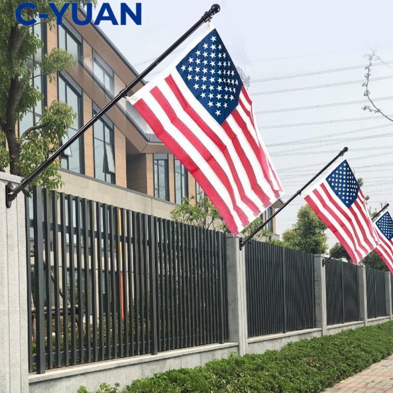 CYUAN Stand Tiang Bendera Dinding Bracket Holder Tiang Bendera Bracket Tembok Tiang Bendera Dudukan 