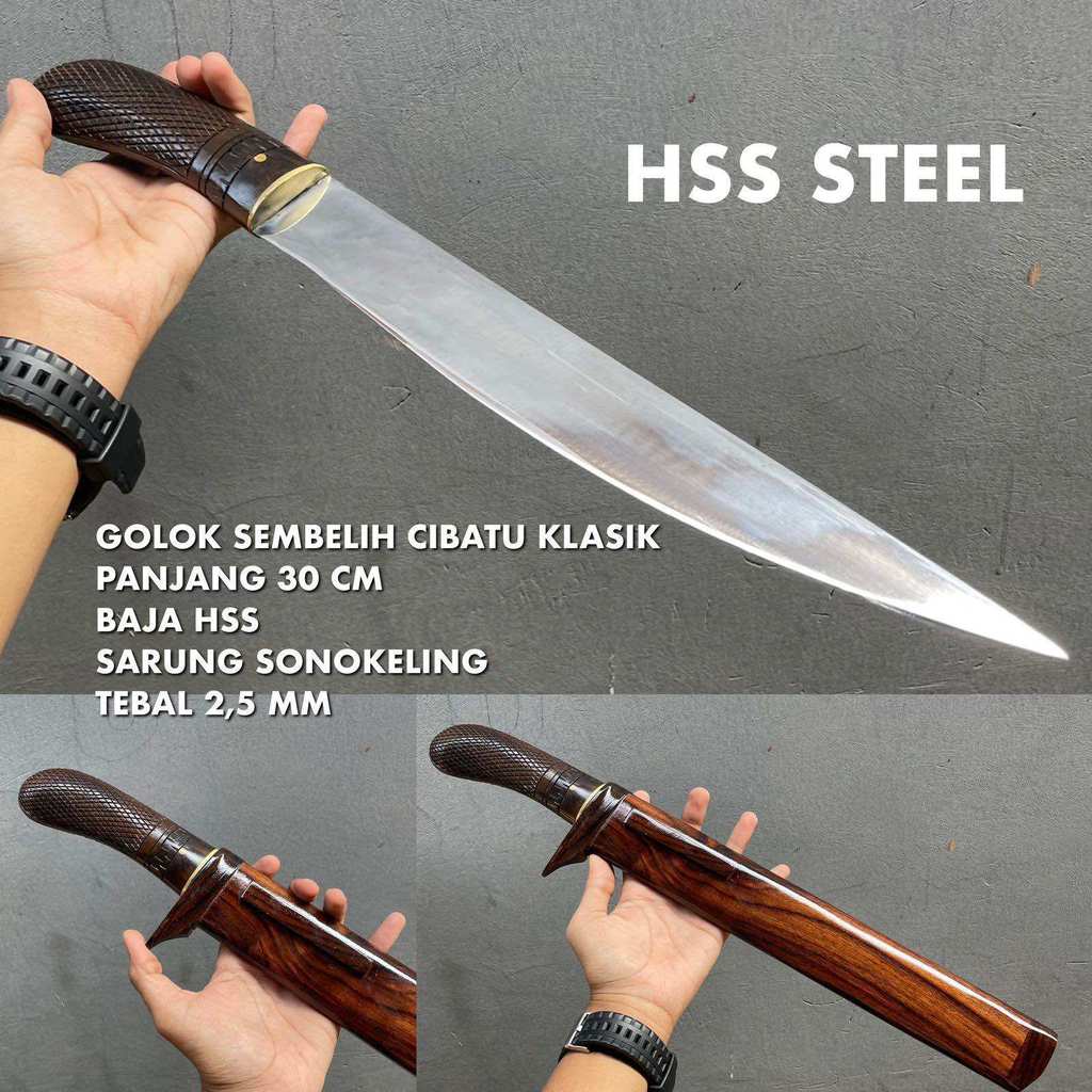 Golok Sembelih Baja Hss Super Tajam