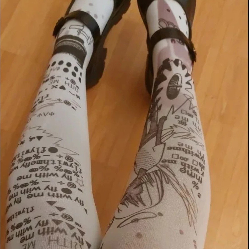 [Si Yun Ge] Stoking pagi retro pantyhose batu gelap gotik gaya rumah yang lembut dan lucu modis