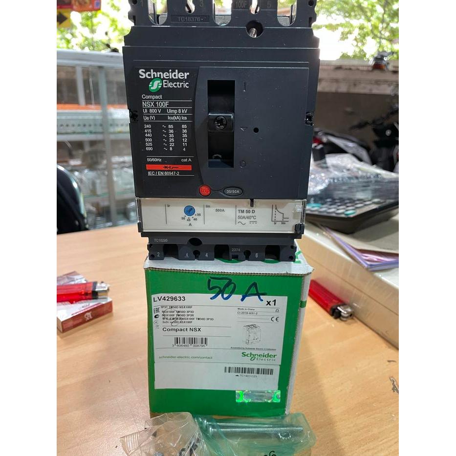 MCCB NSX100F 3P 50A LV429633 SCHNEIDER