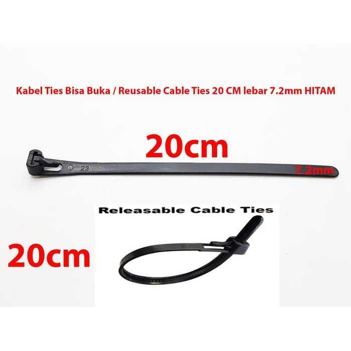 Reusable Cable Ties / Kabel Ties Bisa Dibuka