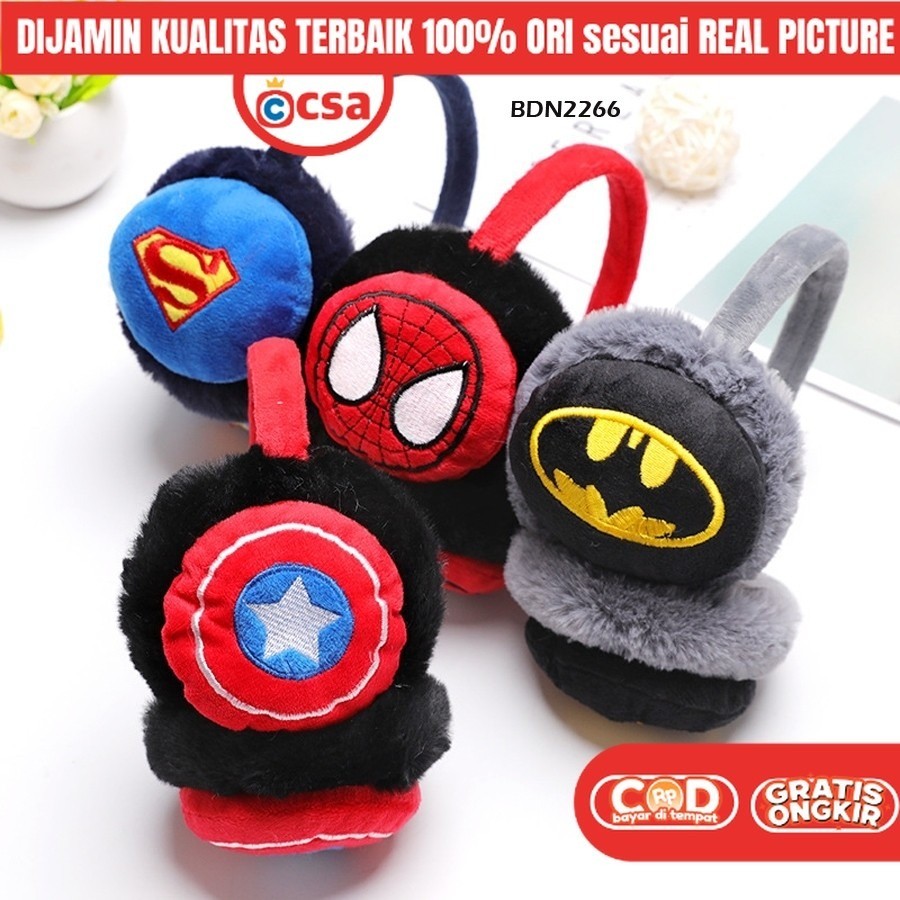 Earmuff Penutup Telinga Anak Bayi Dewasa Anti Bising Untuk Tidur Pesawat Spiderman Superman