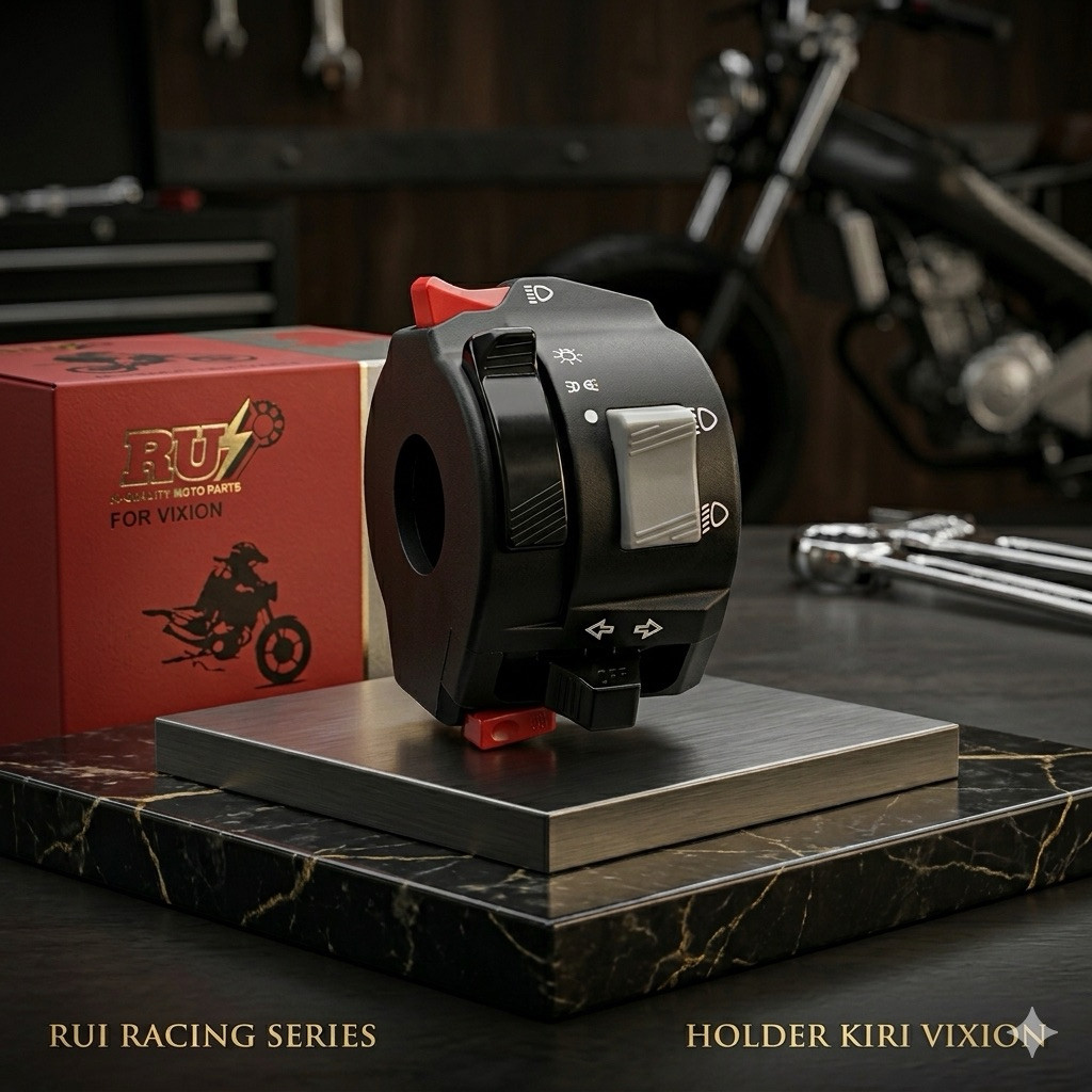 Holder Kiri Yamaha Vixion RUI Original - Saklar Lampu Kiri Motor Vixion Old/New