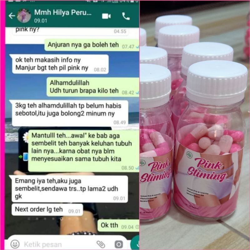 PinkSliming Pil Penurun Berat Badan Aman Efektif Ghani Taamir_Jaya.
