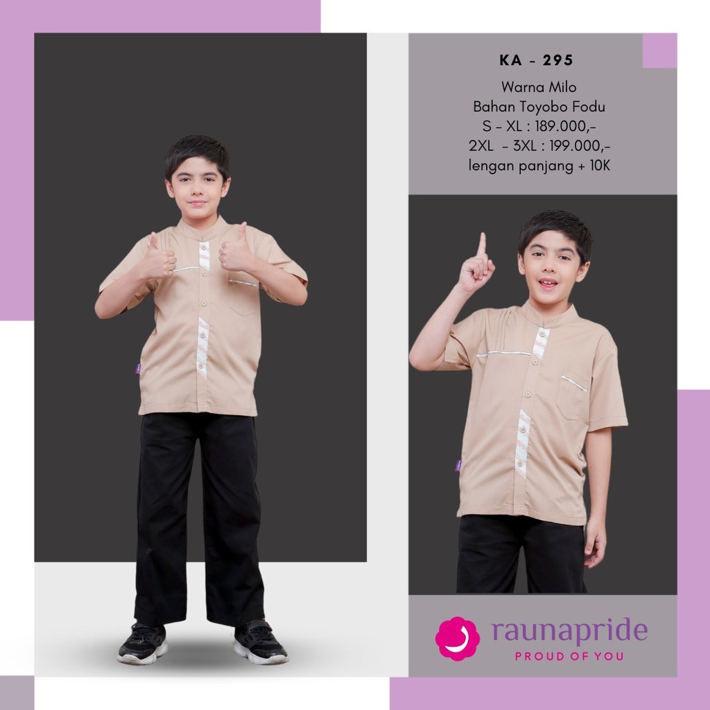 KOKO ANAK RAUNA SARIMBIT LEBARAN 2021 RAUNA KA 295 MILO KA 296 DOVE KA 297 ABU TUA FASHION