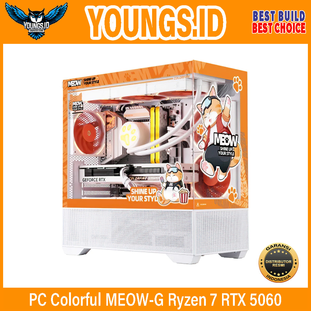 PC COLORFUL MEOW-G AMD Ryzen 7 8700F RTX 5060 8GB