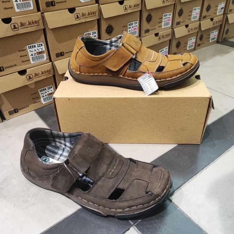 Sepatu Sandal Kulit Jim Joker Pria Earth2