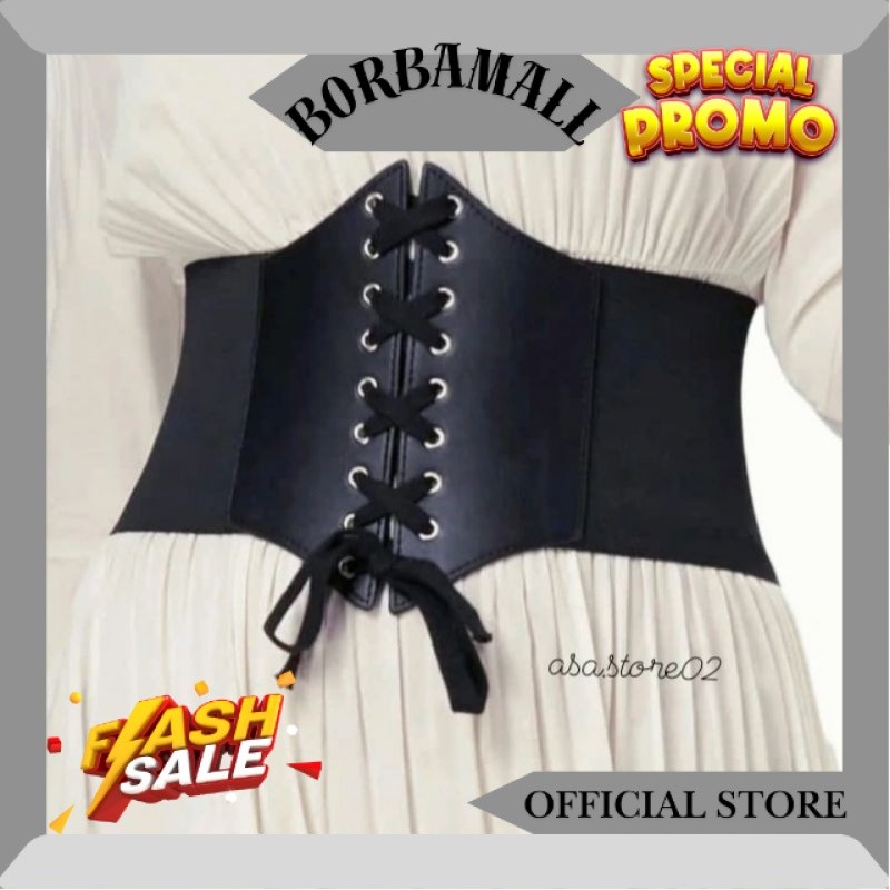 Ikat Pinggang Wanita Obi Besar/Obi BIG Import Obi Hitam Korset Wanita JM