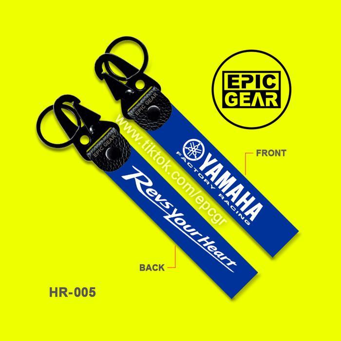 PROMO HIGH QUALITY GANTUNGAN KUNCI YAMAHA FACTORY RACING TEAM MOTOGP KEYCHAIN SEPEDA MOTOR STRAP REV