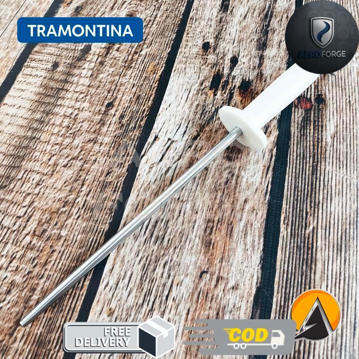 honing steel pengasah pisau halus tramontina 12" original brazil 24643/082 - 10"
