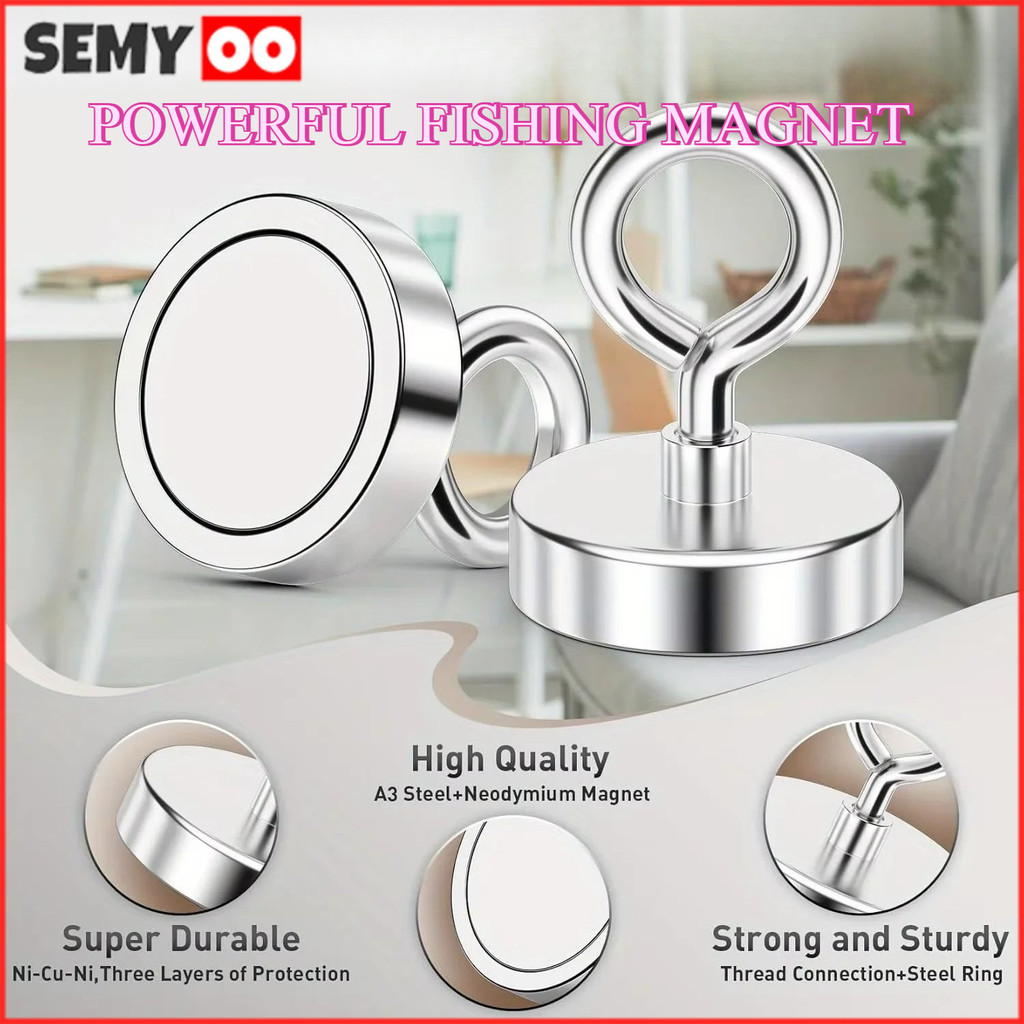 SEMYOO 42mm Magnet Neodymium/66kg Magnet Kuat/magnet Neodymium Besar/magnet Super Kuat/neodymium Mag