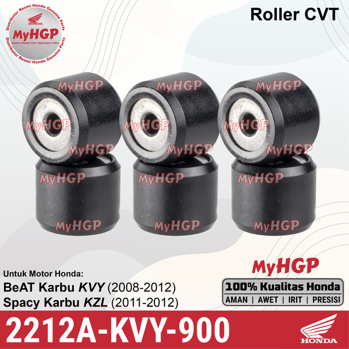 2212AKVY900 Roller Set 13 Gram BeAT Karburator Original 2212A-KVY-900 2212A KVY 900