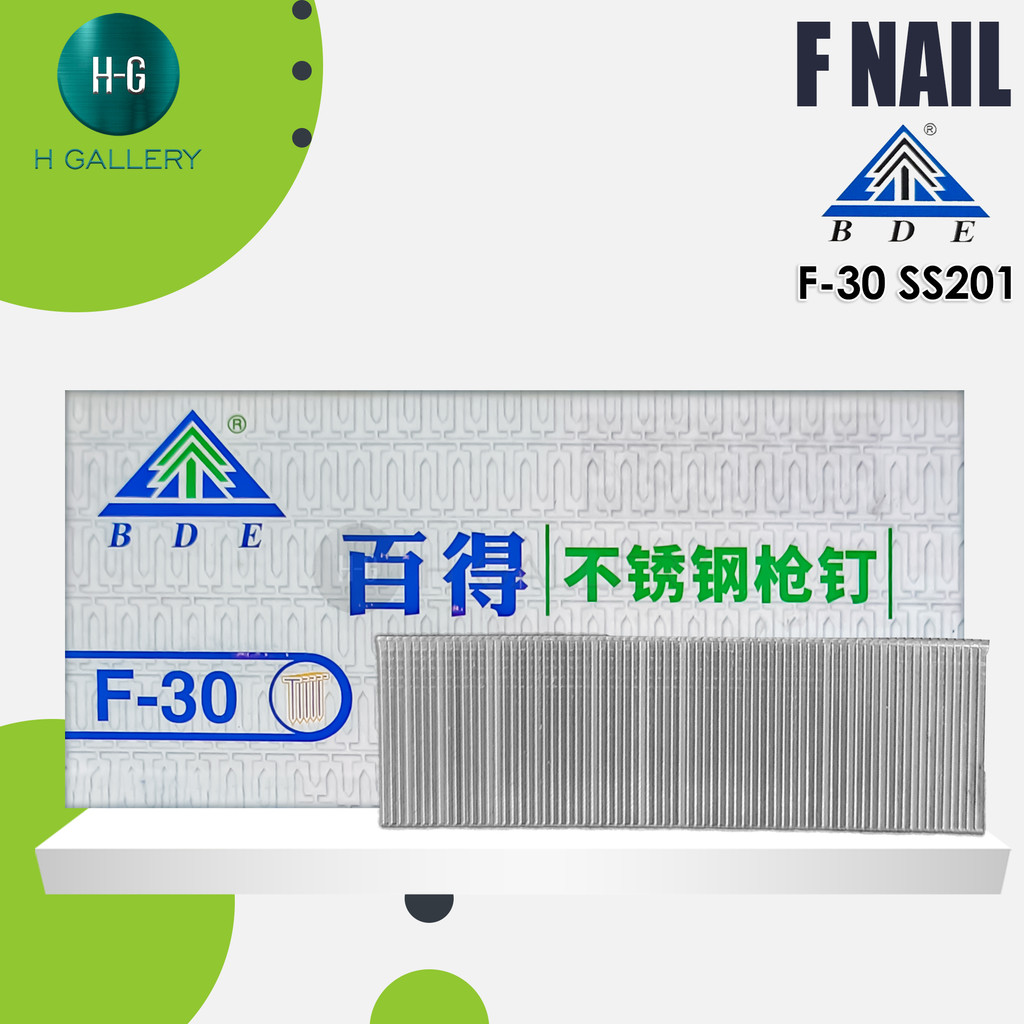 BDE - SS201 PAKU I NAIL F PAKU F 30 / ISI PAKU F-30 / NAIL F30 - 5000 PCS