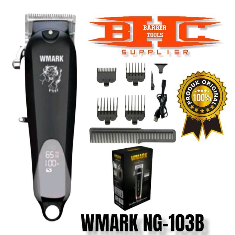 HAIR CLIPER WMARK NG-103B HITAM / MESIN CUKUR RAMBUT ORIGINAL