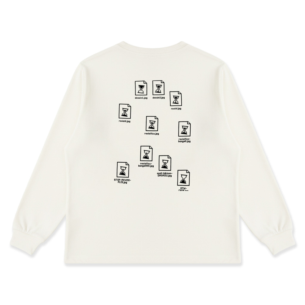 Dagadu T-Shirt Rib Long Sleeve Revisi | Kaos Lengan Panjang Pria Wanita | Cotton Combed