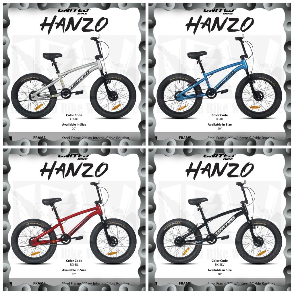 IBW - Sepeda BMX UNITED HANZO Uk 20"