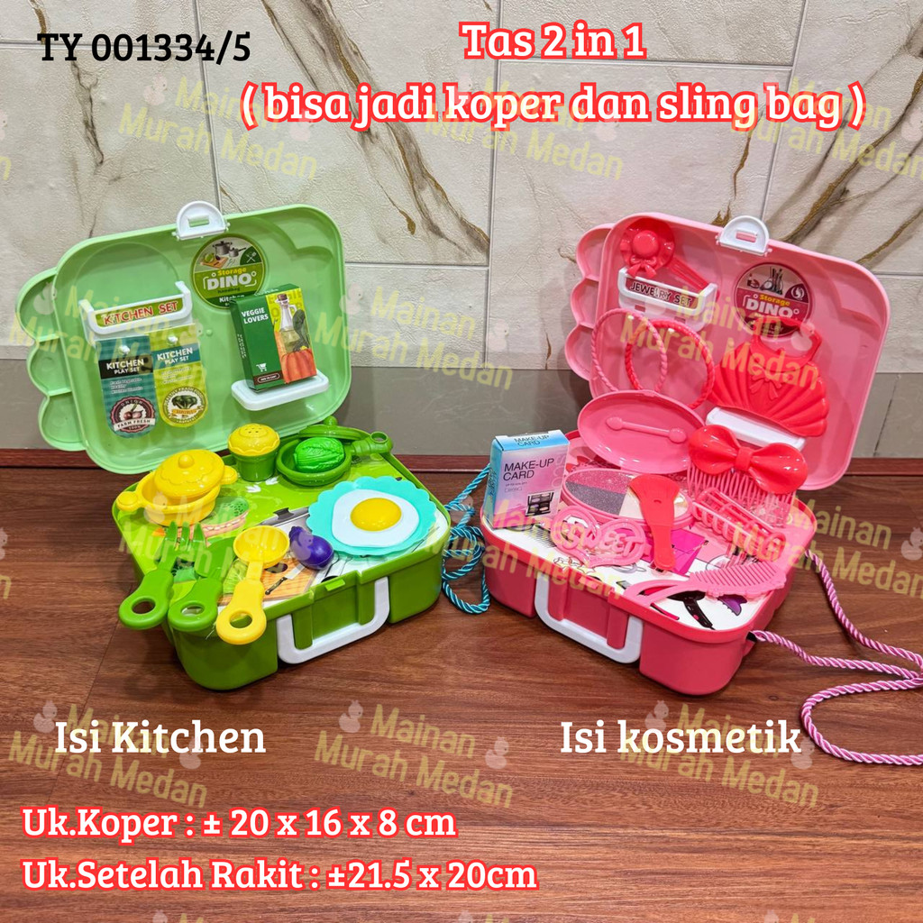 Mainan Masak Masakan Koper / Mainan Make up Koper / Makeup Mainan / Kitchen Koper Mainan
