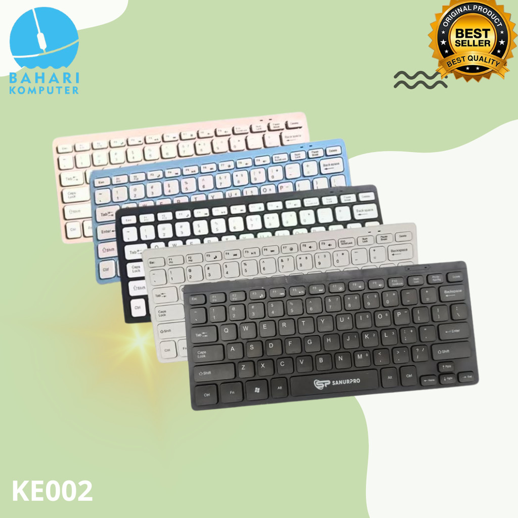 Mini Keyboard USB Slim | Keyboard Mini USB untuk Windows & Mac Waterproof