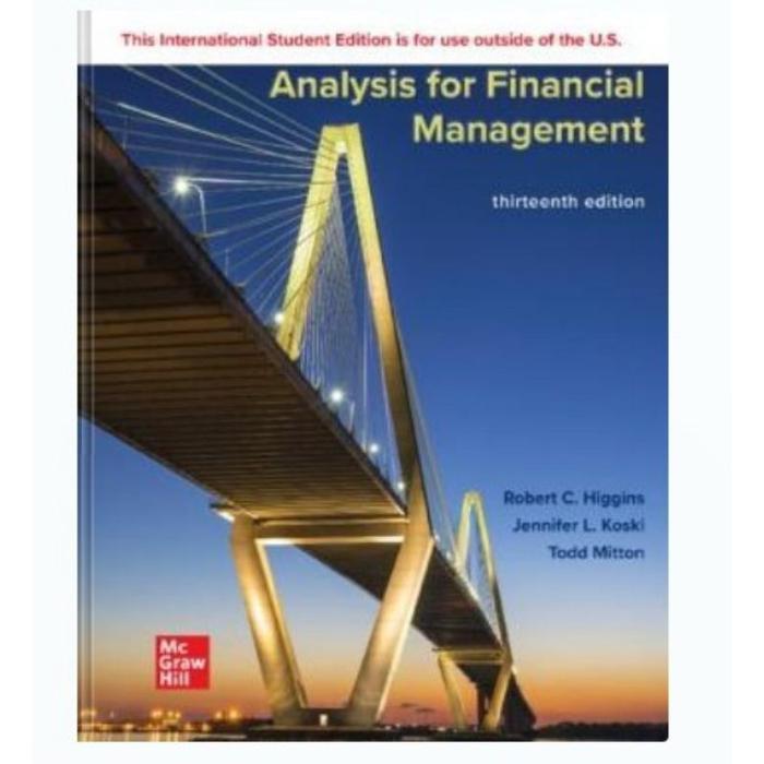 buku fisik Analysis for Financial Management, 13th Edition by Robert Higgins