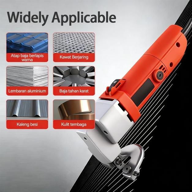 Mesin Potong Plat Besi dan Stainless Steel Electric Shear Gunting Lembaran Logam