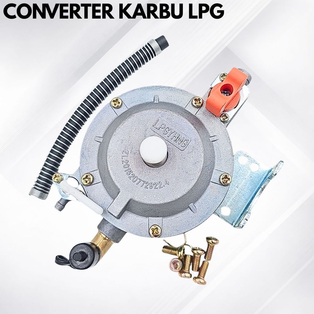 Konverter Converter LPG Peganti Bahan Bakar Bensin Ke Bahan Bakar Gas LPG Gx160 Gx200 Bisa Untuk Rub