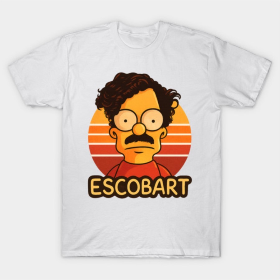 Pablo Escobar bart simpson T-shirt For Men Women 100% Cotton T Shirts Short Sleeve Tops