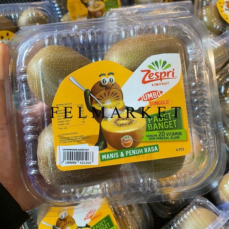 Buah Kiwi Zespri Jumbo Isi 4 Pcs Manis / Kiwi Zespri Golden / Pack
