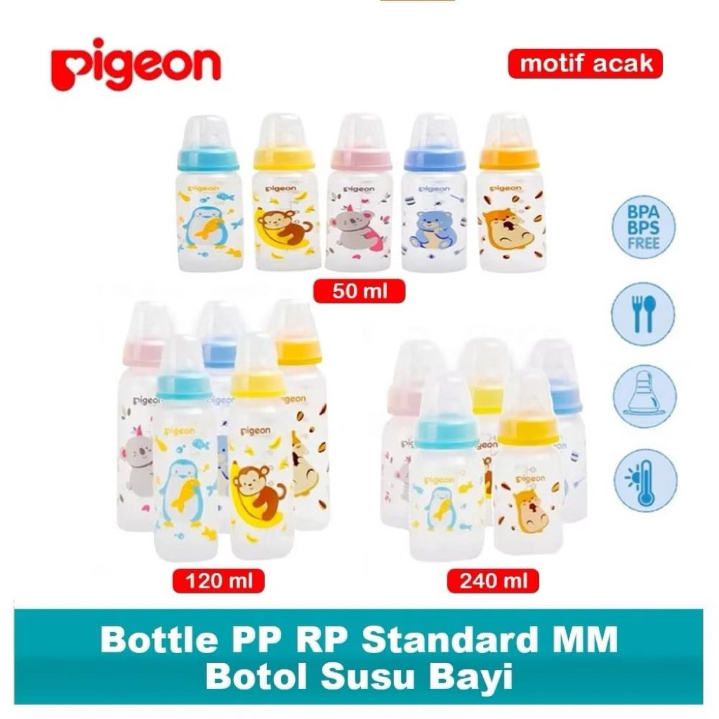 PIGEON BOTOL SUSU BAYI DOT NIPPLE ULIR PERISTALTIC / DOT SUSU BAYI
