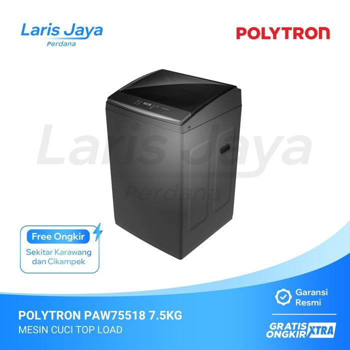 MESIN CUCI TOP LOAD POLYTRON PAW75518 / PAW-75518 7 KG - KARAWANG