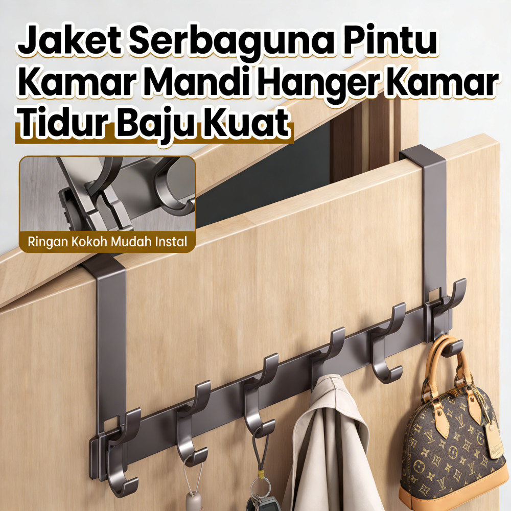 Serbaguna Baju Jaket Kamar Mandi Kamar Tidur Pintu Gantungan Baju