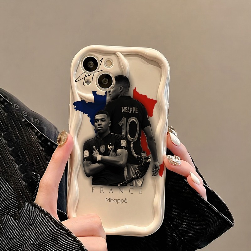 Casing iPhone Redmi Mbappe Pemain Sepak Bola Prancis Untuk iPhone 16 15 14 13 12 11 Mini Pro E MAX U