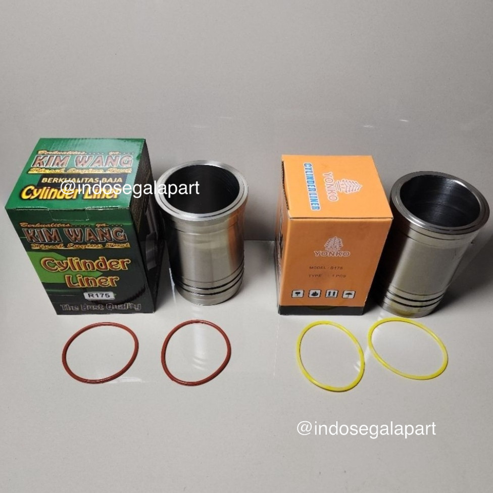 R175 Cylinder Liner Assy Poring Boring Mesin Diesel Dongfeng R180 175 180 6PK 7PK 8PK