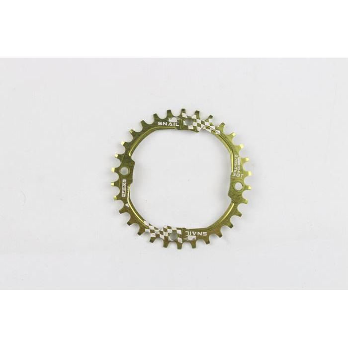 Snail Chainring 30T BCD 104 Round Chain ring Crank Sepeda narrow Wide - Hijau