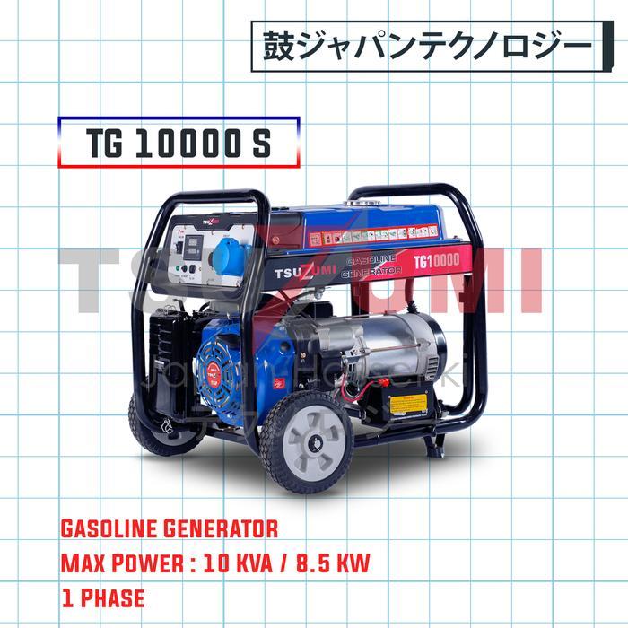 Genset 10 kva 8000 watt 8500 watt Tsuzumi TG 10000S ,100% tembaga AVR