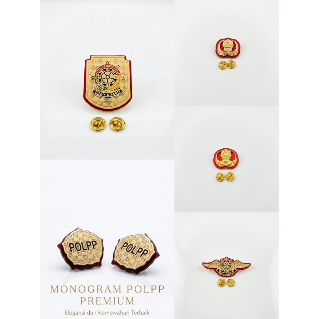 Atribut Pol Pp Pin Korpri Kewenangan Monogram wing Satpol Lengkap