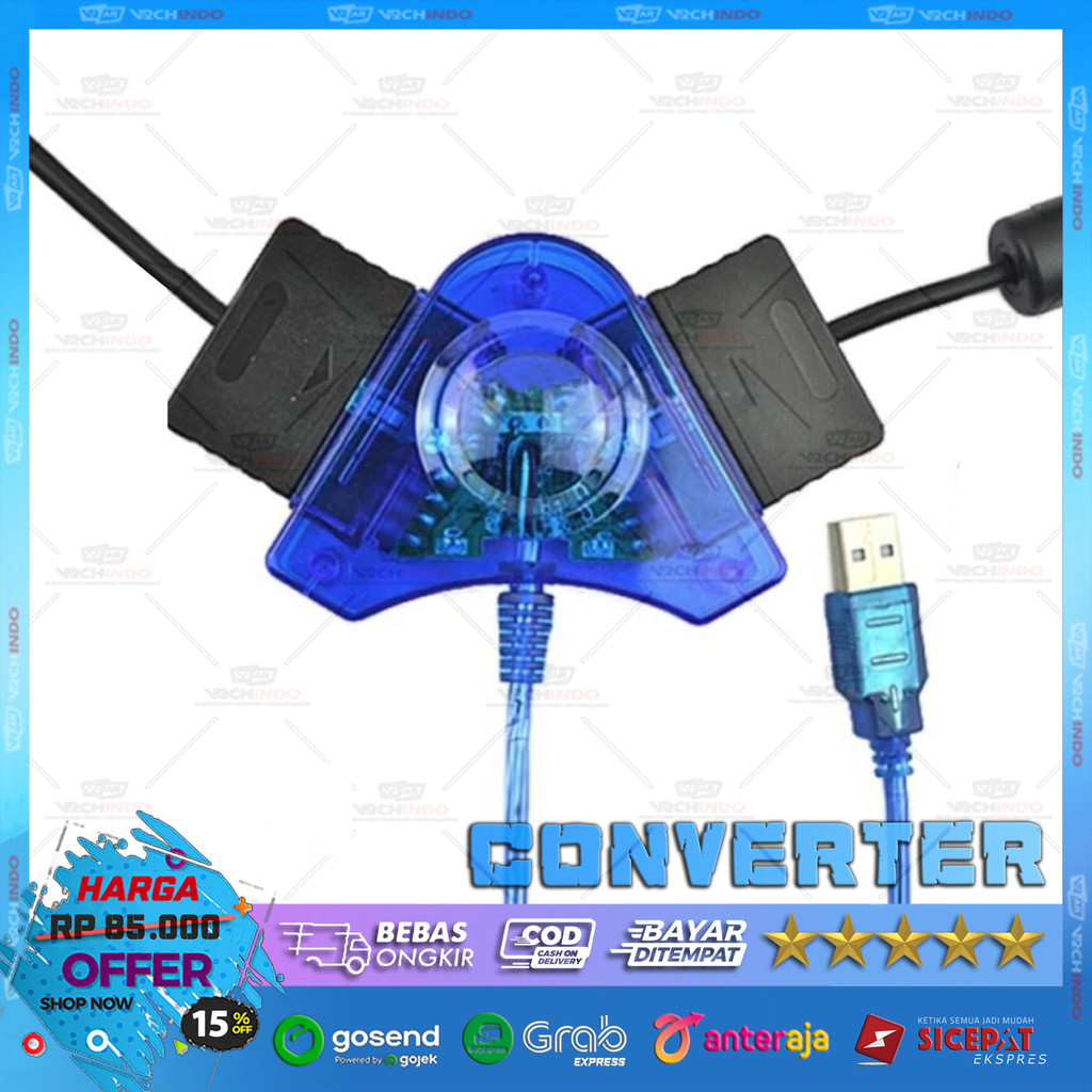 Converter Stik Stick PS2 Ke PS3 / Connector Stick PS ke PC & Laptop 