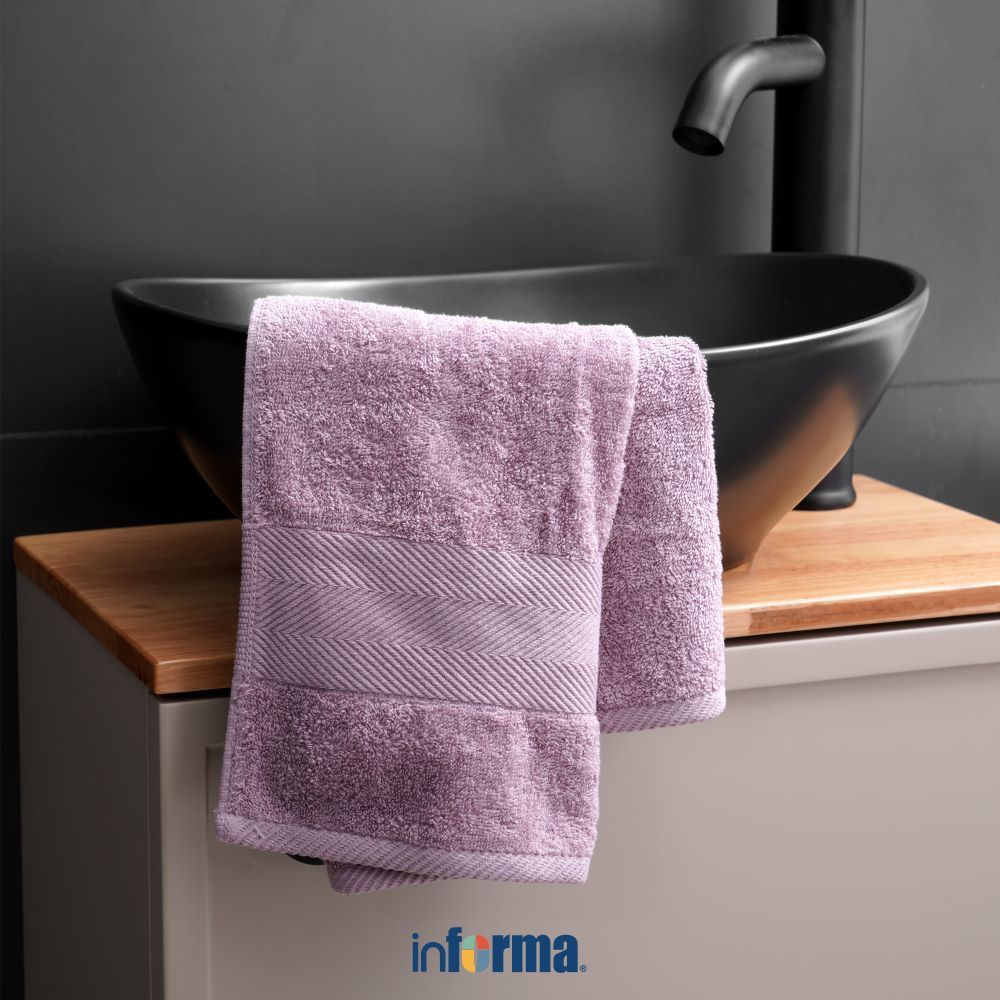 Informa Tarve Handuk Tangan Katun  - Ungu Lilac Lap Tangan Handuk Wastafel Kain Tangan Towel Kecil