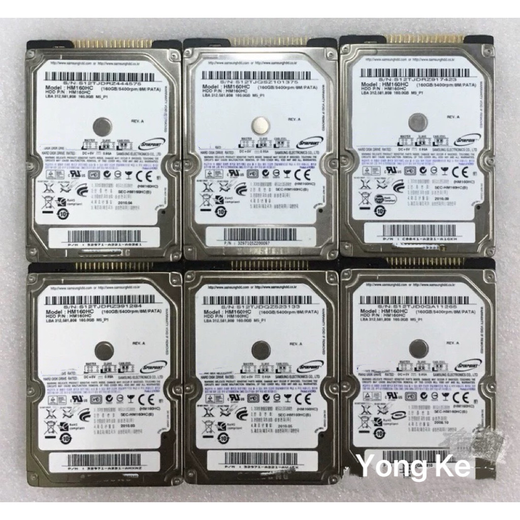 Hard drive internal 40GB 60GB 80GB 100GB 120GB 160GB hard disk 25 inci IDE HDD 8MB 5400rpm Untuk Lap