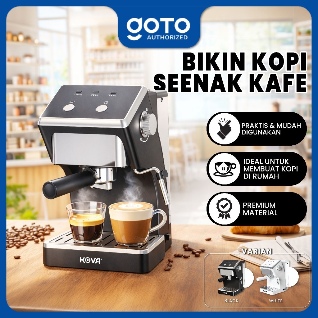 [COD] Kova Prezzo Coffee Grinder Mesin Pembuat Kopi Espresso 1.5L