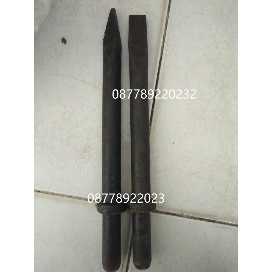 Sparepart Jack Hammer Pick Rod Mata Batang Bor Chisel Minus C6 300mm