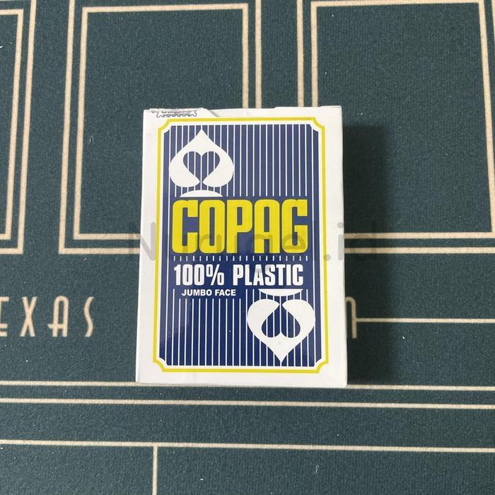 COPAG Playing Card Jumbo Face Plastic PVC Waterproof Kartu Remi Poker - Biru