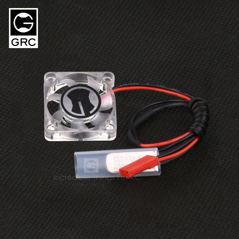 GRC cooling fan with heat sensor applied to RC remote control car motor/ESC cooling small fan