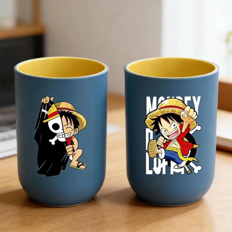 One Piece Toothbrush Cup Toothbrush Toothpaste Travel Bathroom Accessories Anime Toothbrush Cup Mult