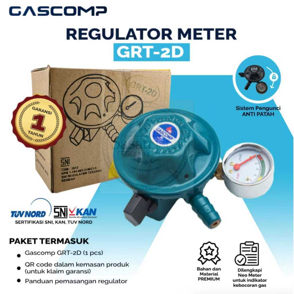 Kepala gas regulator gas elpiji gascomp yusughi