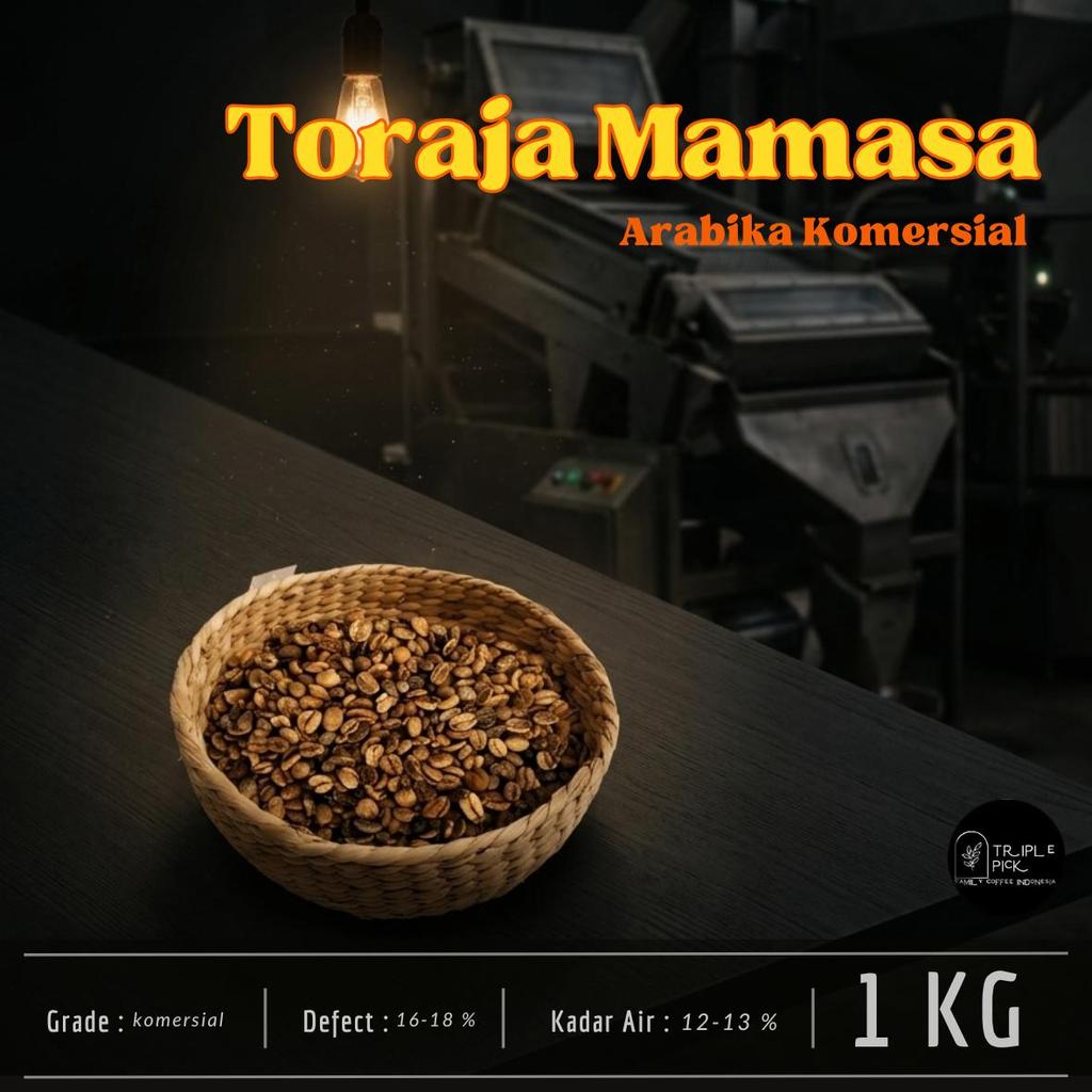 Green Bean / Biji kopi Arabika Toraja - Commercial Grade