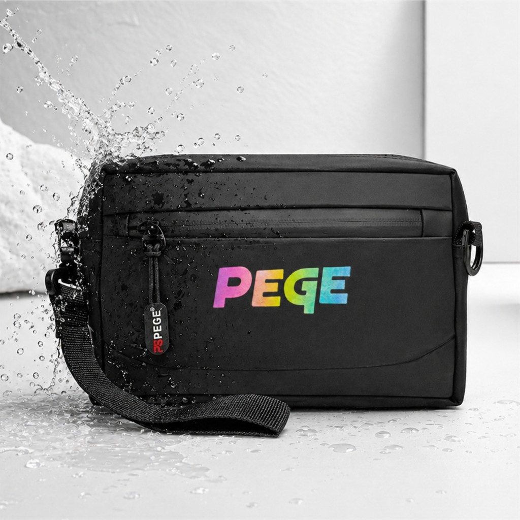 Tas Pria Waterproof Sling Bag PEGE Halton Clutch Selempang - PG 9029