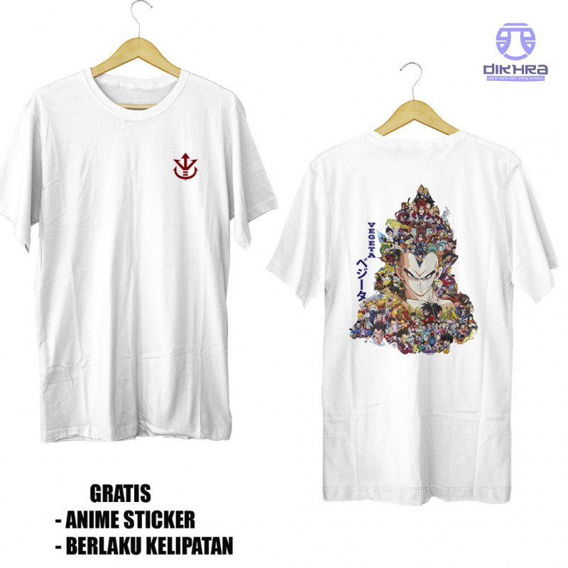 Kaos Anime VEGETA SSJ 4 Dragon Ball Story-  DIKHRA